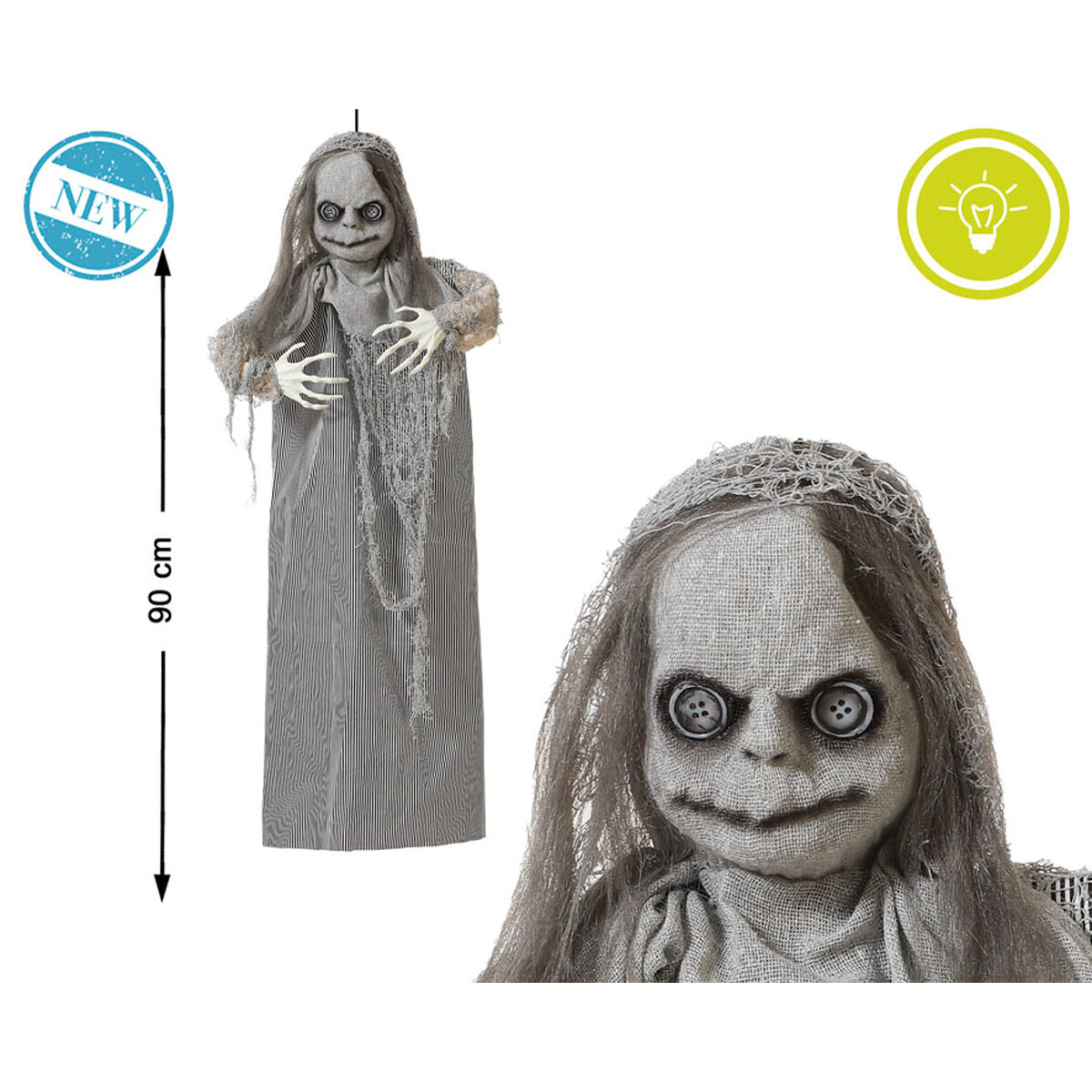 Okraski za Halloween 90 cm Duhovnik